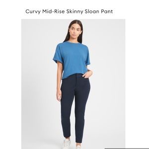 Banana Republic Curvy Mid Rise Skinny Sloan Pant